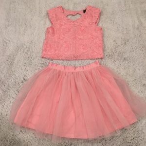 💕 Pink Soutache Tulle Top & Skirt 💕